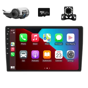 Evrensel 7 9 10 inç IPS dokunmatik ekran kafa ünitesi çift din araba android müzik seti kablosuz carplay ile araba video oynatıcı