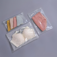 Sacs refermables en plastique PE réutilisables sur mesure avec poignée pour sous-vêtements, vêtements, chaussettes, chaussures, fourrures