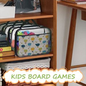 Sac de rangement pour jouets d'enfants en PVC personnalisé, avec organisation portable et étanche pour blocs de construction, fermeture éclair transparente pour le salon - Product Image 5