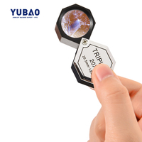 High Quality 10x 20x 30x Round Folding Hand Mini Magnify Mirror Magnifier Glass Magnifiers for Jewelry