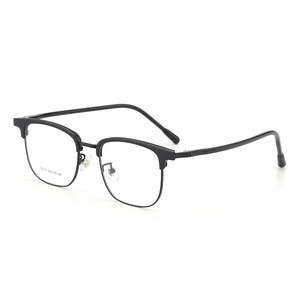 Monture de lunettes rectangulaire demi-cerclée pour homme Danyang 98357, légère en TR90, noire, pour myopie - Product Image 1