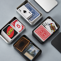 Boîte en étain personnalisée avec logo pour jeux de cartes, cristaux, outils rituels, souvenirs, cadeaux de boutique et projets d'emballage OEM ODM