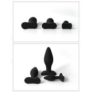 Juguetes Sexuales, Herramienta de Masaje Anal con Silicona, 3 Juegos de Tapones Anales de Silicona Negra, Masaje Anal para una Sensación Placentera, Masaje de Glúteos para el Interior - Product Image 3