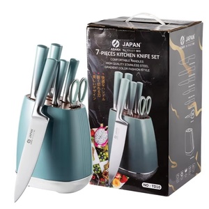Cuchillos de Cocina Japoneses de Alta Calidad, Juego de Cuchillos de Cocina de Acero Inoxidable con Bloque - Product Image 6
