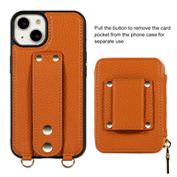 PU cuir bandoulière lanière téléphone sac étui pour iphone 12 Mini 16 15 Plus 14 13 11 Pro Max XS XR X 7 8 portefeuille porte-carte étui