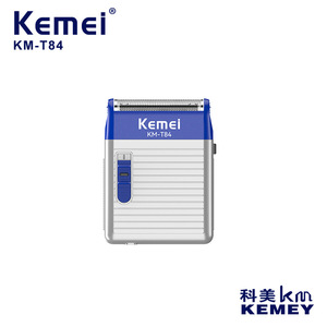 Afeitadora eléctrica Kemei KM-T84 Mini portátil recargable para hombres azul y rojo - Product Image 3