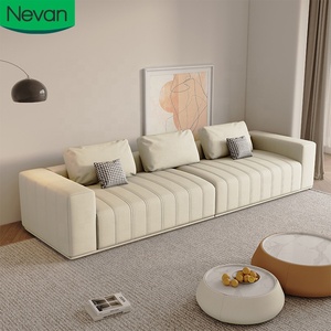 Nouveau design canapé décor à la maison salon sectionnel italien moderne élégant simple bois l forme chat gratter cuir canapés meubles - Product Image 1