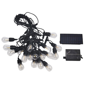 Outdoor S14 <b>Solar</b> <b>String</b> <b>Light</b> LED Bulbs Waterproof For Camping Courtyard Ambient Lighting With Remote Control - Product Image 3