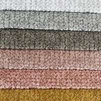 Tissu d'ameublement en velours brossé 100% polyester tissé en gros pour la confection de meubles