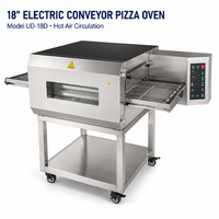 Horno Eléctrico para Pizza de 18 Pulgadas, Horno de Aire Caliente para Hornear Pizza, Ahorra Trabajo, para Restaurante/Horno de Pizza de Acero Inoxidable de Alta Capacidad