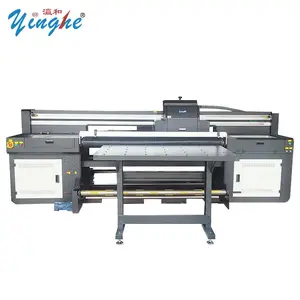 Impresora híbrida UV Yinghe de 1,8 m con 5 piezas Ricoh G5 cabezal de impresión cartelera alfombra máquina de impresión de cuero