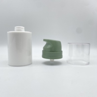 SUNJULY SJAB10 Flacon pompe à vide PP pour sérum et crème, tailles 30ml/50ml/100ml, capuchon blanc transparent, pulvérisateur sans air