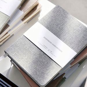 Linen <b>Custom</b> Hardcover <b>Diary</b> Planner Notebook A5 18x13cm Promotional School Supplies <b>Custom</b> Color Logo High Quality CMYK Printed - Product Image 3