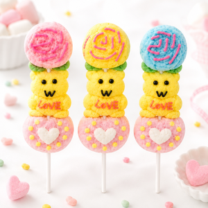 Palillos de Malvavisco con Forma de Corazón y Oso de Amor con Rosa 3D Romántica, Dulces al por Mayor de Fábrica, Personalizados para Bodas y Fiestas, en Caja, BRC - Product Image 2