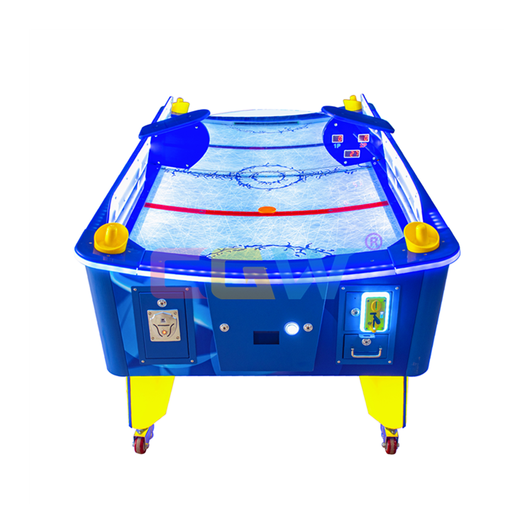 Hete Verkoop Gebogen Oppervlak Air Hockey Tafel Spel Machine Boog Air Hockey Muntautomaten Spellen Voor Kinderen