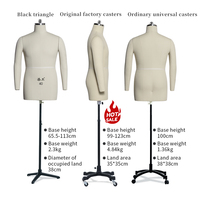 Mannequin de buste masculin sans tête avec bras modèle de couture en mousse pour la couture Vente en gros au détail
