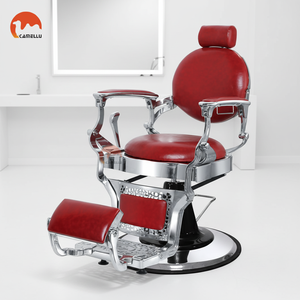 Chaise de salon vintage - Chaise de barbier ergonomique inclinable pour coiffeurs professionnels - Product Image 3