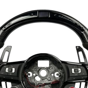 Volant de course modifié en fibre de carbone et suède noir pour <span class=keywords><strong>Audi</strong></span> A4 43 46 Rs3 Rs4 Rs5 Rs6 Rs7 R8 <span class=keywords><strong>R9</strong></span> A3 A5 A6 A7 S3 S5 Q5 Q7 - Product Image 4
