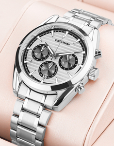 นาฬิกาผู้ชายขายดีนาฬิกาข้อมือควอตซ์อเนกประสงค์กันน้ำมีสไตล์ธุรกิจลำลอง - Product Image 2