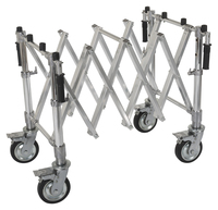 Accessoires pour cercueils, chariots de descente de cercueils en alliage d'aluminium haute résistance à la corrosion, brancards funéraires