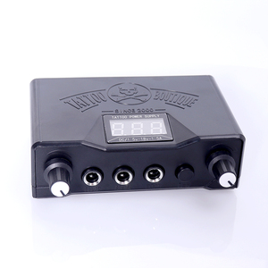 Quatat Tattoo Dual Power Pack Box in Alluminio Nero di Alta Qualità per Tatuatori - Product Image 2