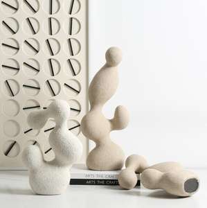 Adornos de resina Flexible de Arte Abstracto minimalista italiano, decoración creativa esmaltada para el hogar para Año Nuevo y el Día de San Valentín - Product Image 2