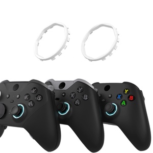 Bâtons octogonaux de remplacement blancs redessinés avec anneaux d'accentuation pour manette Xbox Series X/S, coque version EXtremeRate ASR - Product Image 2