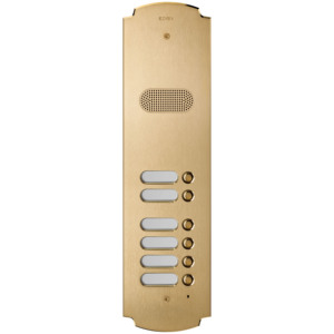 Panel de timbre de latón Placca Patavium 2F+ Audio con 6 botones - Product Image 1
