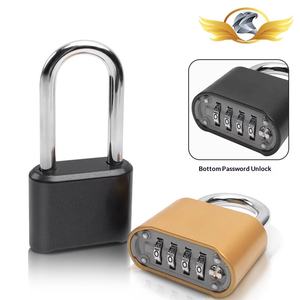 Cadenas à combinaison étanche en <span class=keywords><strong>U</strong></span> à tige longue, antirouille, grand format, pour armoires, portes de maison, entrepôts et extérieur - Product Image 3