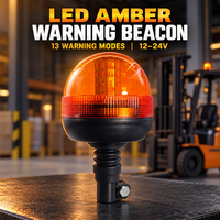 IP66 LED Bernsteinfarbene Warnleuchte Dach-Stroboskoplampe Notfall-Sicherheits-Blinklicht für Gabelstapler Wohnmobil LKW Traktor