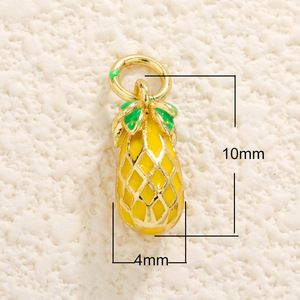 Breloques en cuivre plaqué or, porte-clés, matériel <span class=keywords><strong>de</strong></span> fabrication <span class=keywords><strong>de</strong></span> boucles d'oreilles Strawberry Shortcake, matériaux <span class=keywords><strong>de</strong></span> fabrication <span class=keywords><strong>de</strong></span> bijoux en gros, accessoires <span class=keywords><strong>de</strong></span> sororité - Product Image 6