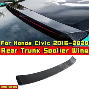 Alerón de Techo para Honda Civic 10ª Gen. 2016-2020, Estilo Deportivo con Aspecto de Fibra de Carbono, Accesorios para Auto - Product Image 1