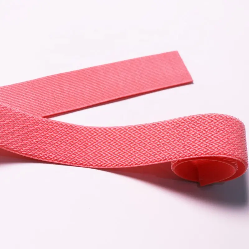 OEM High Quality 1.5 inch Colored Fabric Sticky With Hook Elastic Band used for Sports Equipment