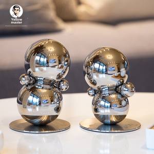 Ornements créatifs en métal pour la décoration intérieure Petites pièces d'art pour le salon de bureau ou le <span class=keywords><strong>meuble</strong></span> <span class=keywords><strong>TV</strong></span> pour la touche décorative de mariage - Product Image 3