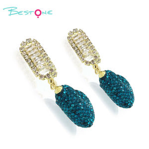 Nouveau gros saint valentin cadeau 925 argent aiguille bleu goutte coeur boucles d'oreilles pour les femmes prêt à expédier - Product Image 6