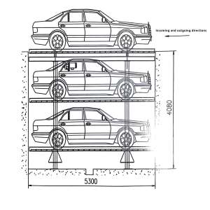 Система умного парковки Easy-Lift, увеличение вместимости вдвое для небольших жилых и коммерческих участков - Product Image 3