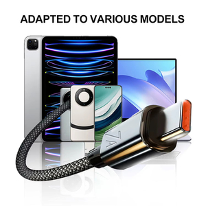 Cavo dati USB a to Type C 7A treccia di ricarica Super veloce per <span class=keywords><strong>Samsung</strong></span> Xiaomi Mi telefono Tablet cavo USB-C ricarica rapida - Product Image 3
