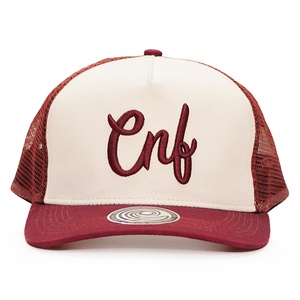 Casquette de camionneur premium en coton à 5 panneaux avec broderie 3D, personnalisable en gros - Product Image 2