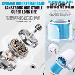 Nail Dust Collector 2025 NEW Strong Speed Adjustable Brushless Motor Electric 4blanc Pro Manicure Wireless Nail Dust Collector - Product Image 3