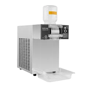 Mesin serut es kepingan salju komersial pembuat Bingsu mesin es susu untuk makanan ringan Bar toko es krim