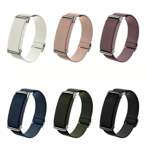 Bracelets de montre en nylon sergé élastique personnalisés, boucle réglable, respirants, bracelets de remplacement pour Google Fitbit Air Trackers - Product Image 2