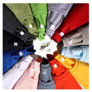 Design 220g Anti-Wrinkle O-Neck Designer Fitted Blank T-shirt Custom Logo 100% Cotton Relaxed Breathable T Shirt - Product Image 1