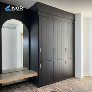 Armario de Madera Estrecho Independiente, Diseño Delgado de Madera Maciza, Unidad de Almacenamiento para Dormitorios y Habitaciones con Espacio Limitado - Product Image 2