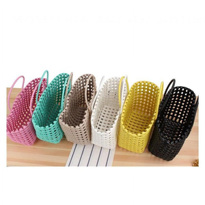 Borse da <span class=keywords><strong>donna</strong></span> a spalla singola di qualità superiore <span class=keywords><strong>borsa</strong></span> estiva da spiaggia con secchio di paglia con baule in tessuto nuova lettera M Design vacanza - Product Image 4