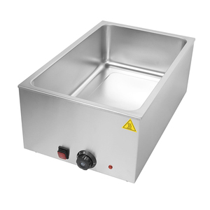 Bain-marie en acier inoxydable, chauffe-plats commercial à compartiment unique, chauffe-plats électrique pour restaurant et restauration - Product Image 1