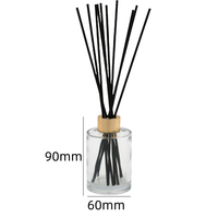 Bouteilles diffuseur en verre sérigraphiées personnalisables, finition holographique arc-en-ciel rouge solide, capacité 160 ml pour l'aromathérapie