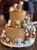 Moule en Silicone Monde Animal Lion Éléphant Singe Zèbre Girafe pour Cuisson de Biscuits, Décoration de Gâteaux et Moules à Fondant pour Fêtes