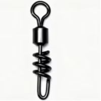 MF Lure – Connecteur américain en spirale avec émerillon en acier inoxydable durable et pratique pour la pêche en bateau