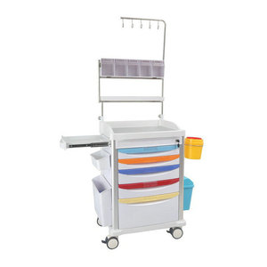 รถเข็นแพทย์ Help Health Hospital รุ่น M650 ABS พร้อมลิ้นชักและตู้เก็บของ สำหรับการพยาบาลและการรักษา - Product Image 2