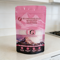 Sachets refermables en mylar pour aliments, imprimés sur mesure, de couleur rose, pour chips, popcorn, sachets refermables, emballage étanche aux odeurs, sachets en mylar pour sels